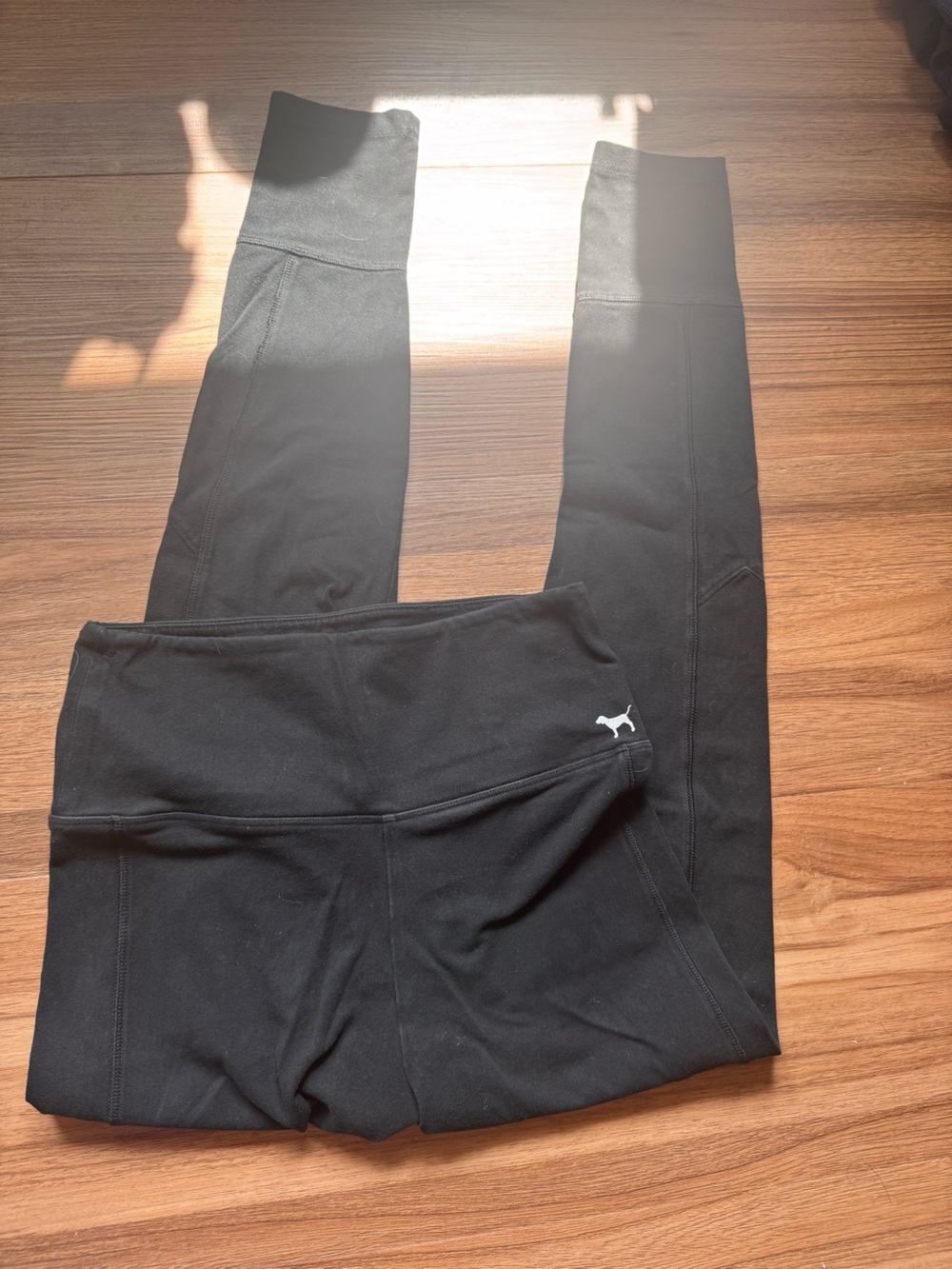 VS Pink Black Yoga Leggings